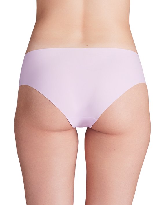 Women's UA Pure Stretch 3-Pack No Show Hipster in Purple image number 1